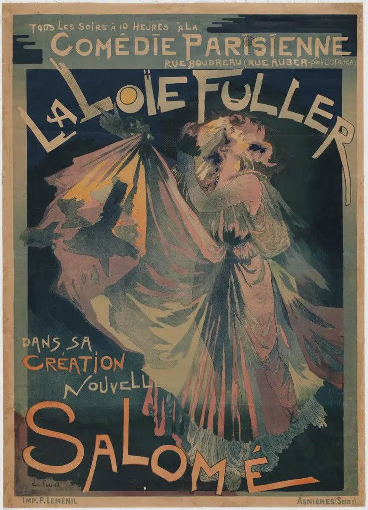 Comedie Parisienne, La Loïe Fuller Dans Sa Création Nouvelle, Salomé by Georges de Feure
