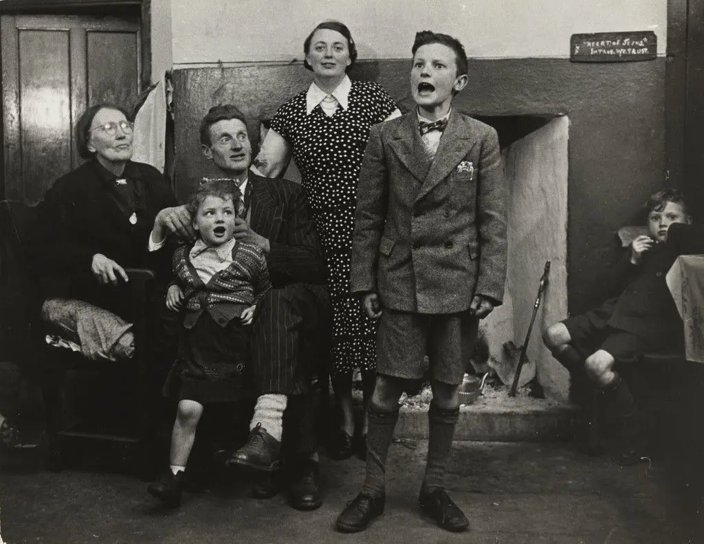 Irish Boy Reciting Saint Patrick's Day Poetry by John Vachon