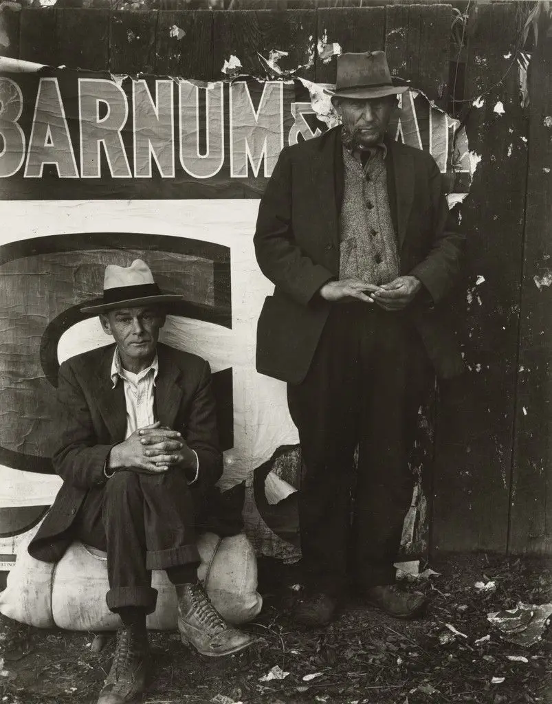 Two Migrant Workers, California by Willard Van Dyke
