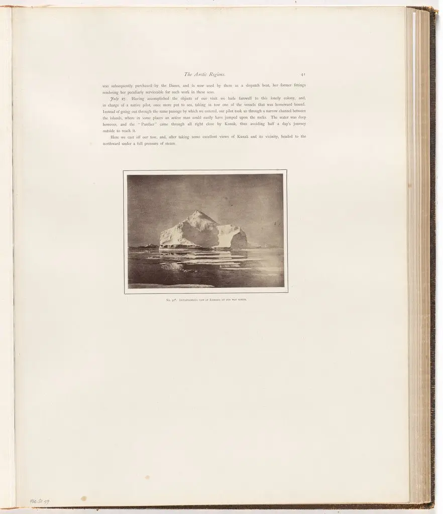 "Instantaneous view of icebergs on our way North" by George P. Critcherson, John L. Dunmore, William Bradford