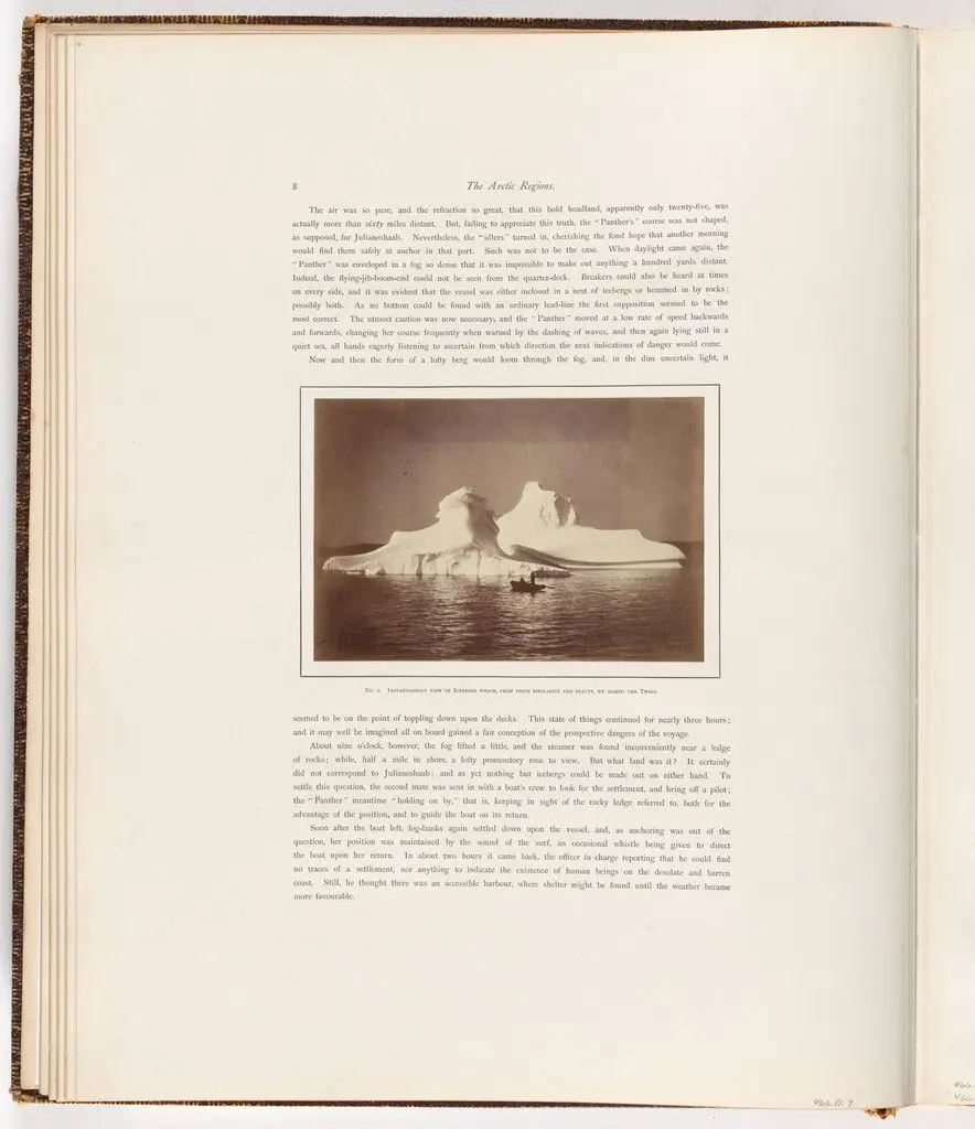 "Instantaneous View of Icebergs Which, From their Similarity and Beauty, We Named the Twins" by George P. Critcherson, John L. Dunmore, William Bradford