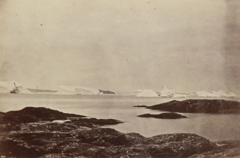 "Icebergs Seen Near the Coast" by George P. Critcherson, John L. Dunmore, William Bradford