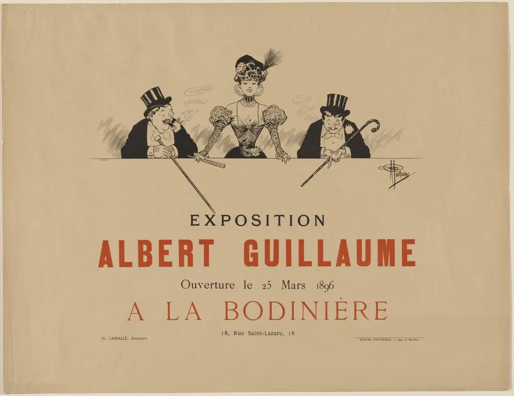 Exposition Albert Guillaume (Poster for the Salon des Cent) by Albert Guillaume