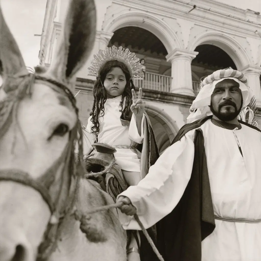 Crowned Girl on a Donkey, Guatemala by Rosalind Fox Solomon