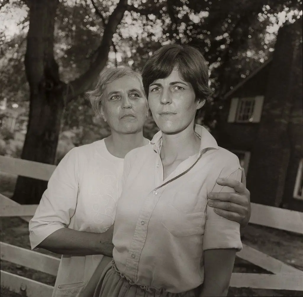 Christine Sander and Her Mother, Silver Spring, Maryland by Rosalind Fox Solomon
