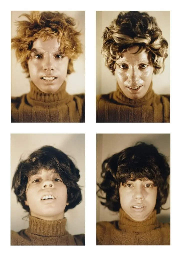 Untitled (Facial Cosmetic Variations) by Ana Mendieta