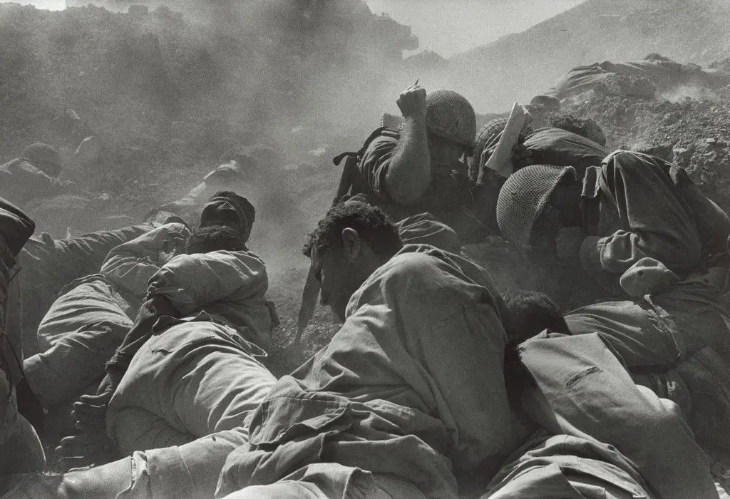 Artillery Barrage, Suez Canal by Micha Bar-Am