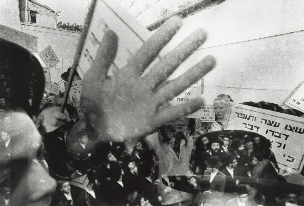 Protest Demonstration, Mea Shearim, Jerusalem by Micha Bar-Am