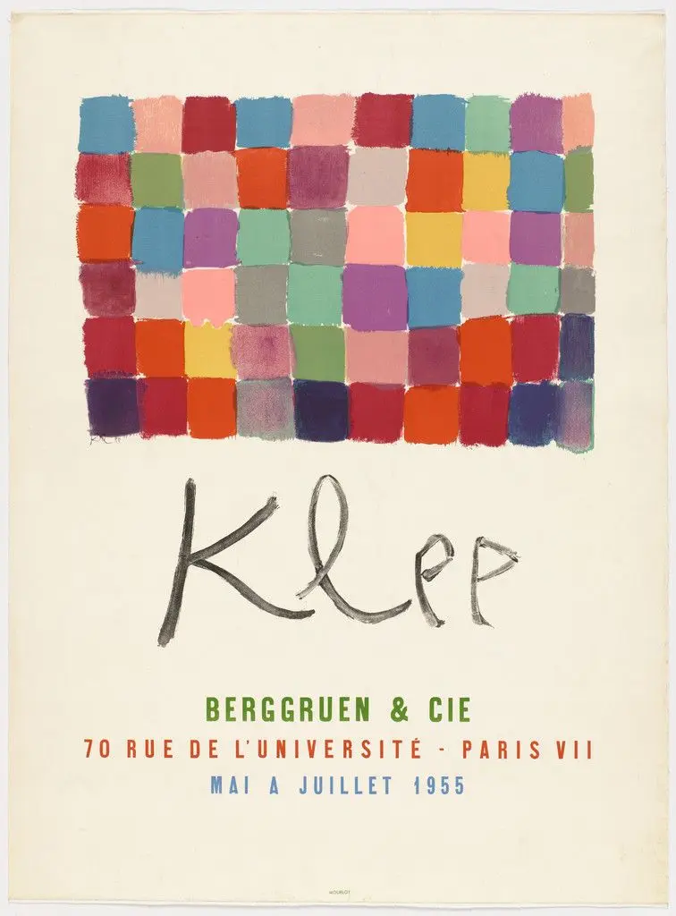 Poster for Klee Exhibition at Berggruen & Cie by Paul Klee