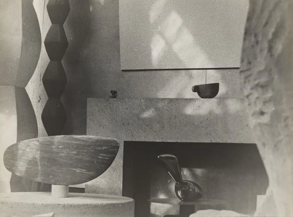 Untitled (View of the Studio with Endless Columns III and IV, The Fish, Leda, and Cup II) by Constantin Brancusi