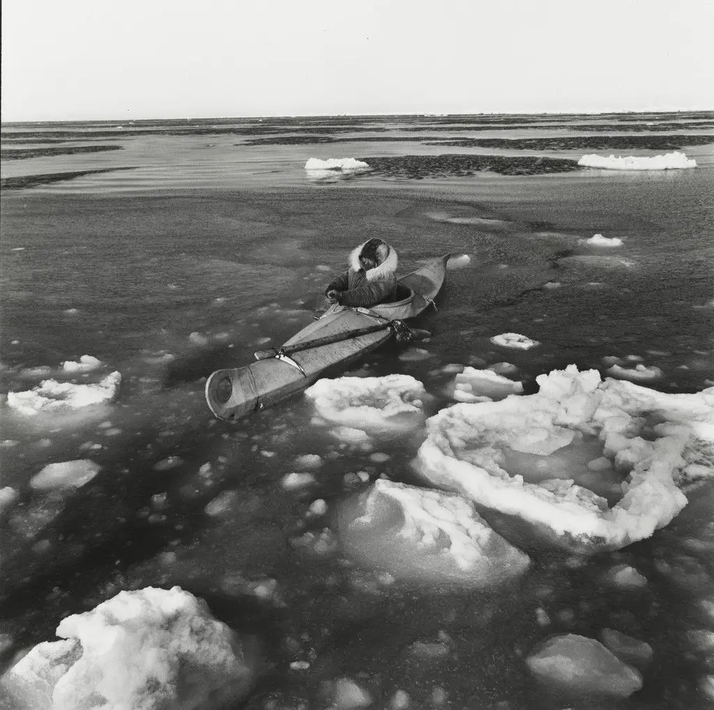 Jack Angaiak, Seal Hunting, Tununak, Alaska by Alexander E. Harris