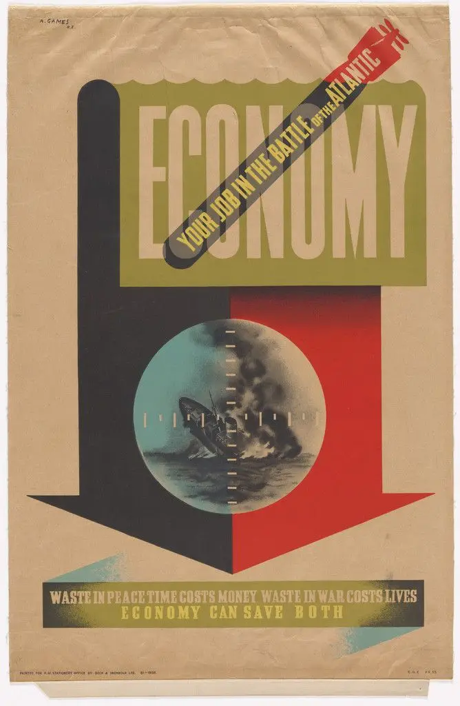 Economy - Your Job in the Battle of the Atlantic by Abram Games