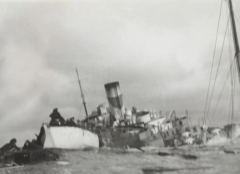 "The Rajputana Flounders" by Associated Press