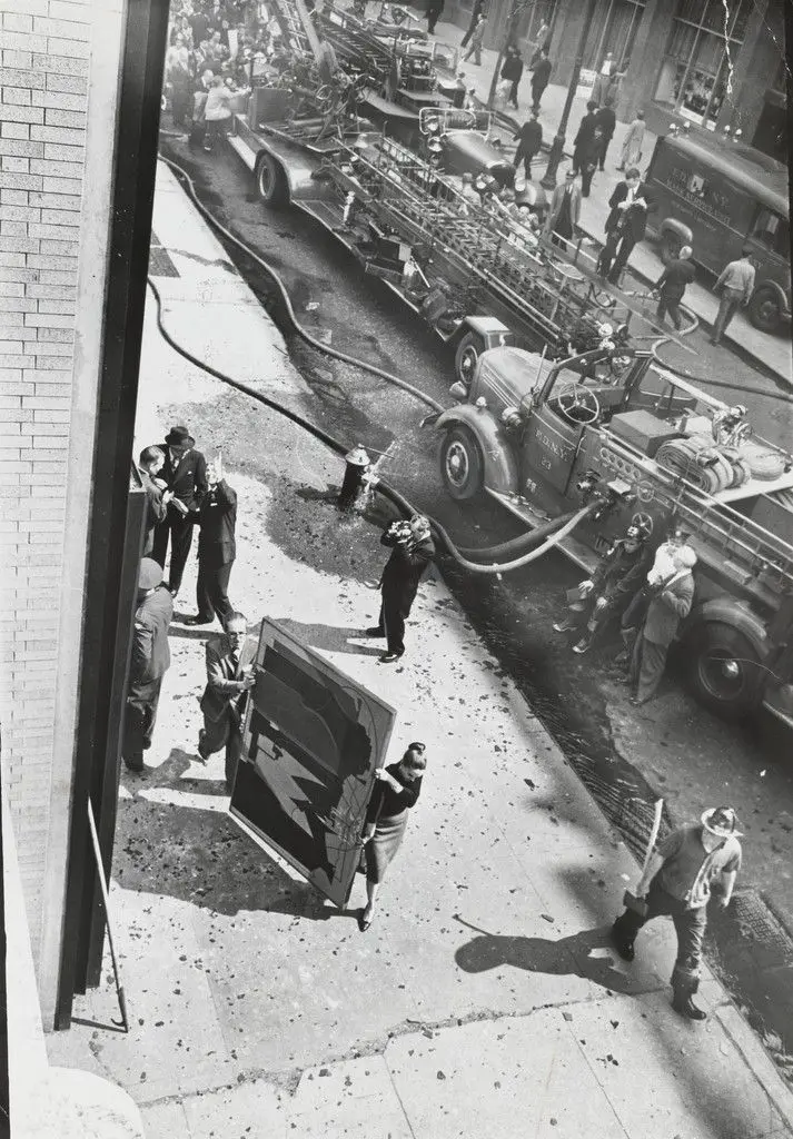Most Art is Saved: Museum employees carry a painting out of The Museum of Modern Art by The New York Times