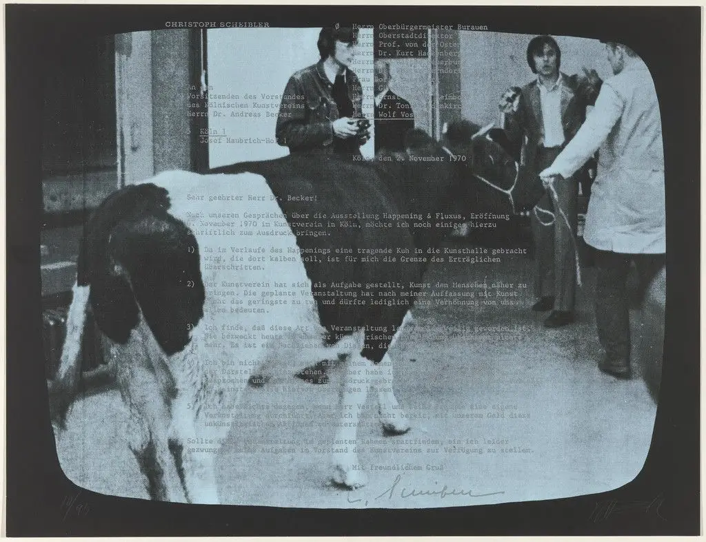 TV-Oxen II (TV-Ochsen II) from Weekend by Wolf Vostell