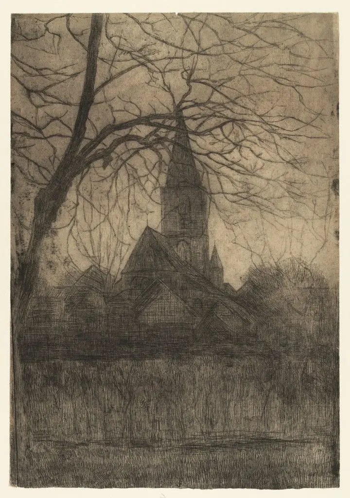 Reformed Church at Winterswijk by Piet Mondrian