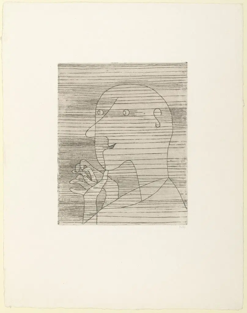 Old Man Figuring (Rechnender Greis) by Paul Klee