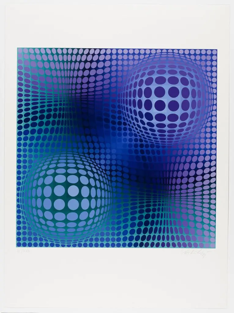 Untitled from Homage to Picasso (Hommage à Picasso) by Victor Vasarely