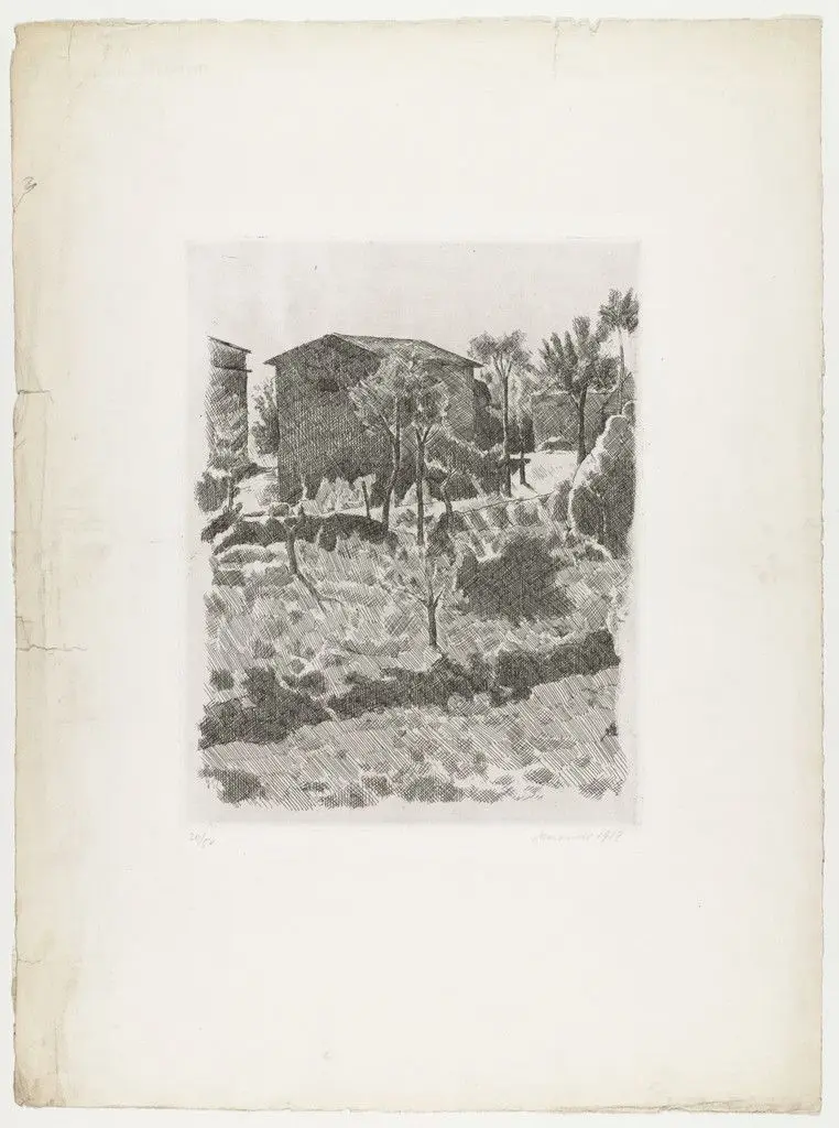 Hillside in the Morning by Giorgio Morandi