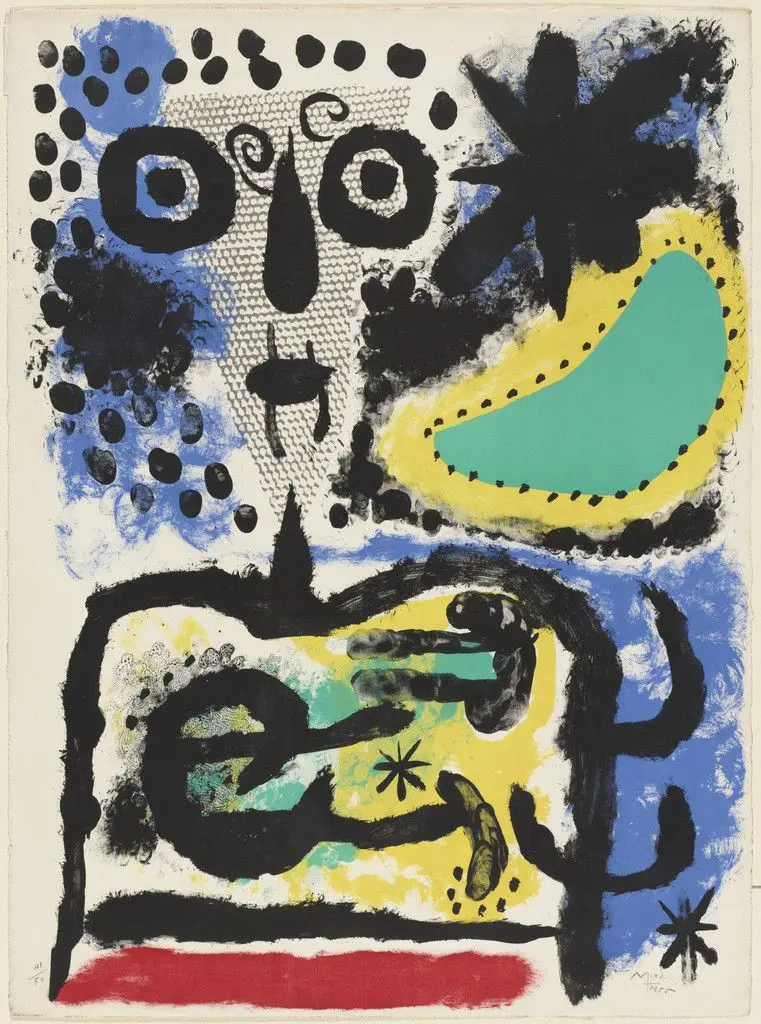 Beclouded Person by Joan Miró