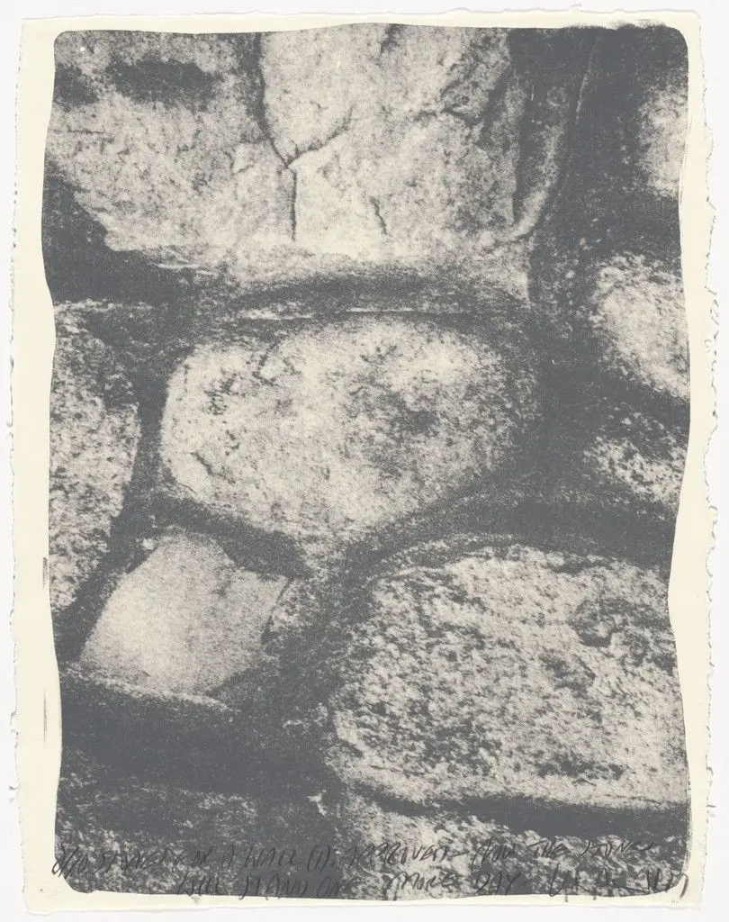 Stones for a Wall (1) from Stones for a Wall by Vito Acconci
