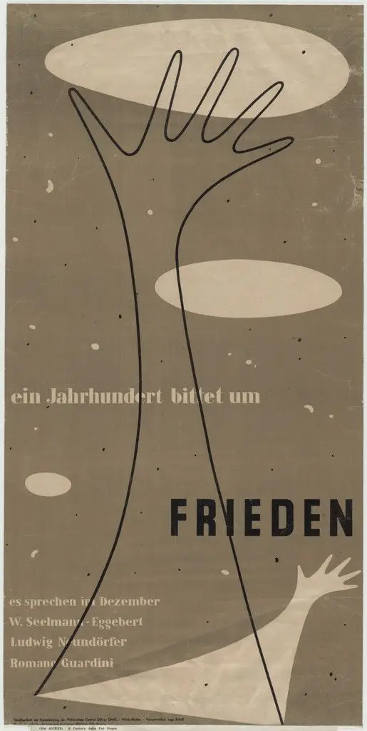Ein Jahrhundert bittet um Frieden by Otl Aicher (also known as Otto Aicher)