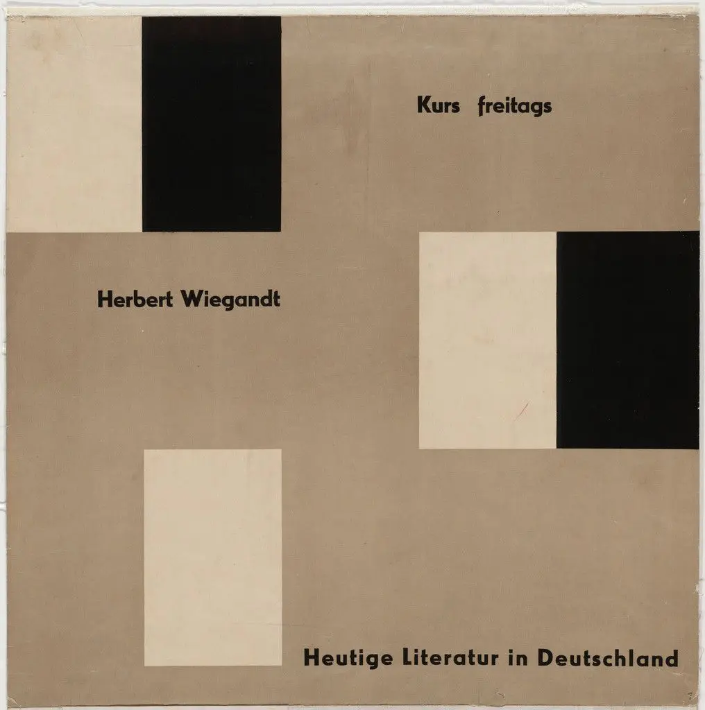 Herbert Wiegandt - Heutige Literature in Deutschland by Otl Aicher (also known as Otto Aicher)