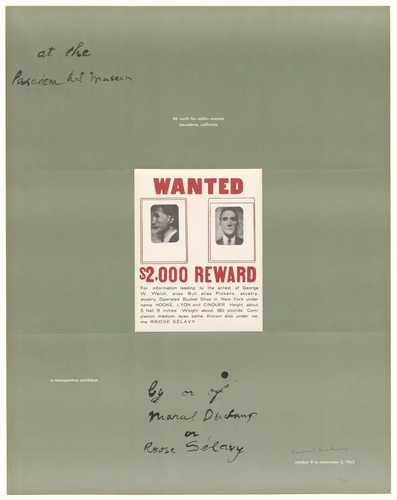 A Poster Within a Poster by Marcel Duchamp