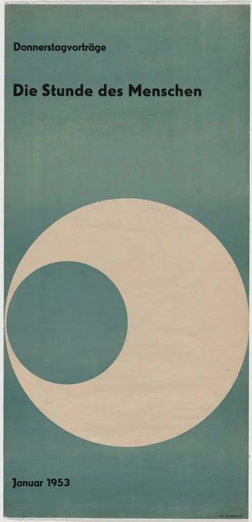 Die Stunde des Menschen by Otl Aicher (also known as Otto Aicher)