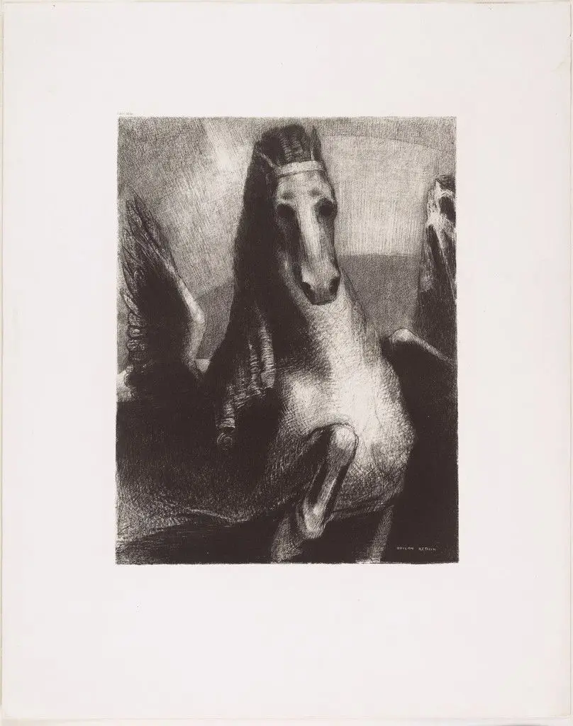 The Wing (L'Aile) by Odilon Redon