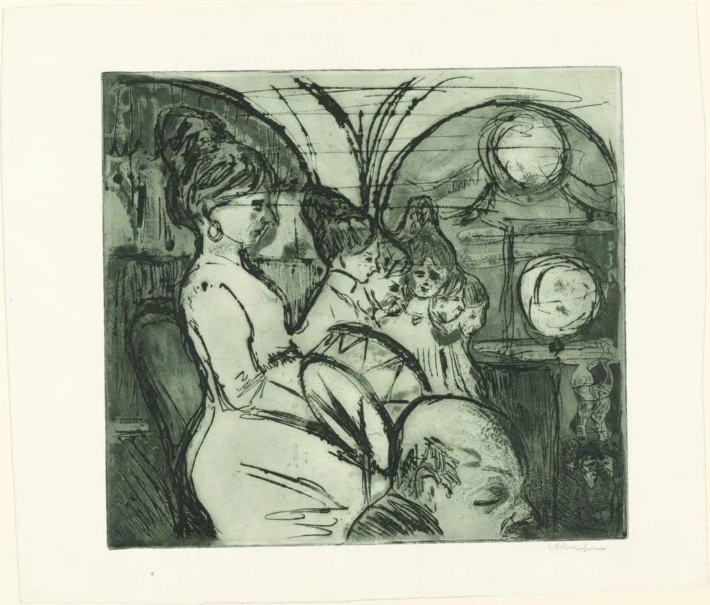 Women's Band (Damenkapelle) by Ernst Ludwig Kirchner