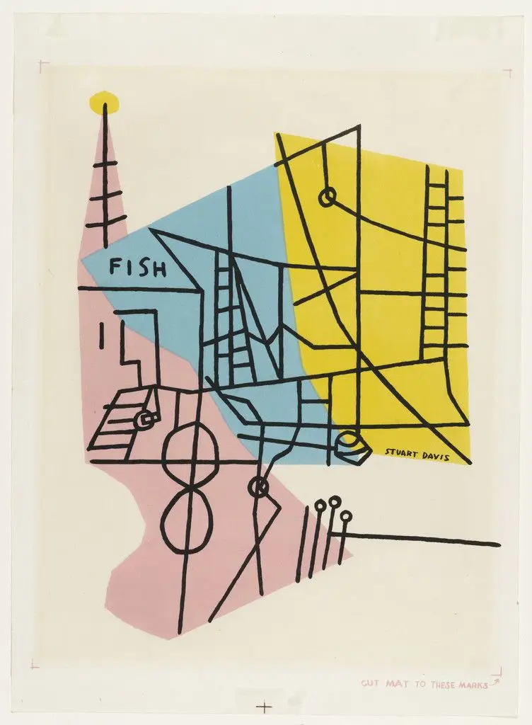 Shapes of Landscape Space (Landscape Space No.4) by Stuart Davis