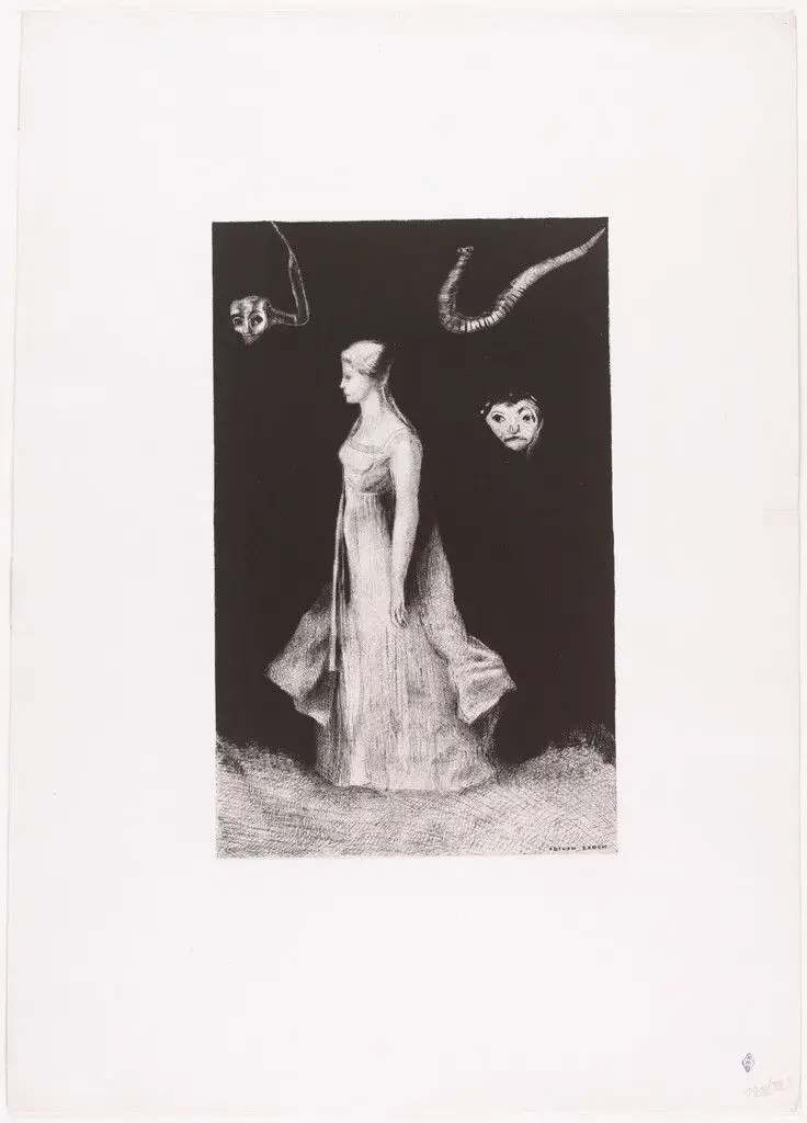 The Haunting (Hantise) by Odilon Redon