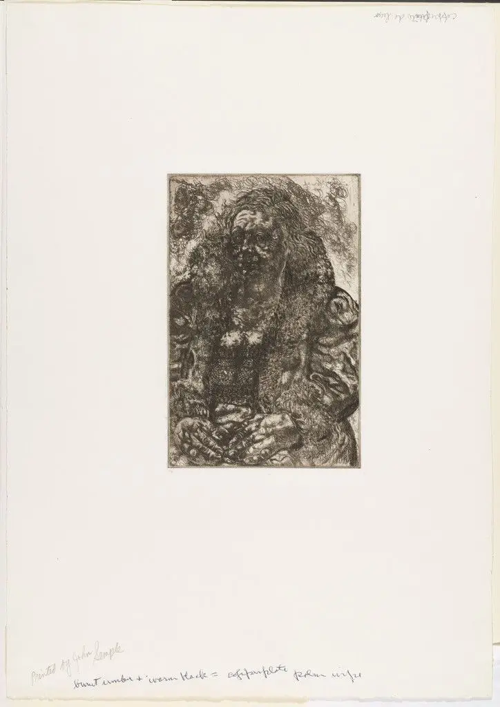 Woman in Black, second state by Ivan LeLorraine Albright