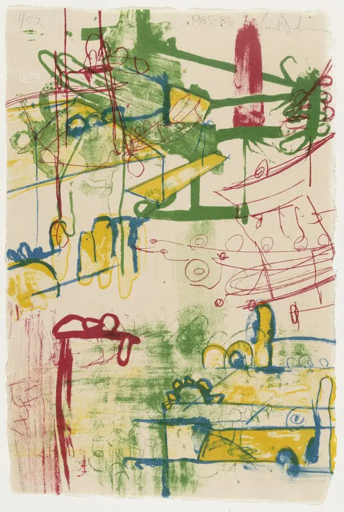 Color Message B by Carroll Dunham