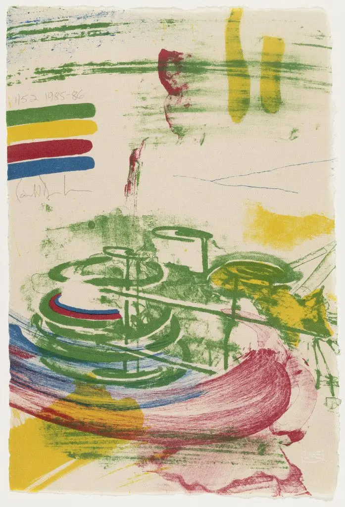 Color Message A by Carroll Dunham