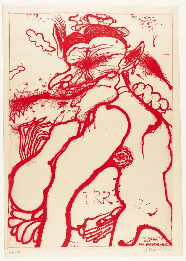 Der Fliegenesser (The Fly Eater) by Arnulf Rainer