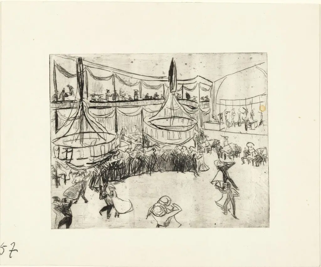 Dancehall (Tanzsaal) by Ernst Ludwig Kirchner
