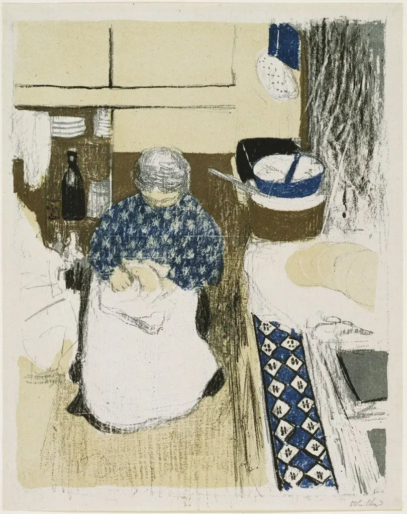 The Cook (La cuisinière) from Landscapes and Interiors (Paysages et intérieurs) by Édouard Vuillard