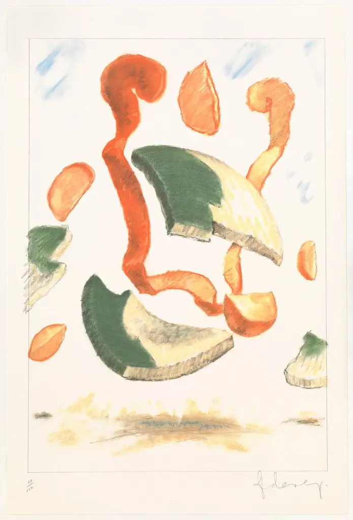 The Dropped Bowl, with Scattering Slices and Peels–In Advance of the Fountain for Metro-Dade Government Center by Claes Oldenburg