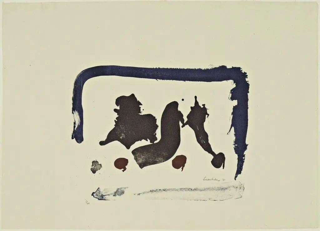 Brown Moons by Helen Frankenthaler
