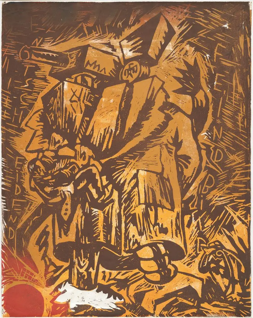 Entscheidend Feindbild (Decisive Enemy) from Erste Konzentration I (First Concentration I) by Jörg Immendorff