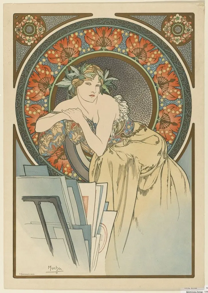 Exhibition Poster by Alphonse Mucha