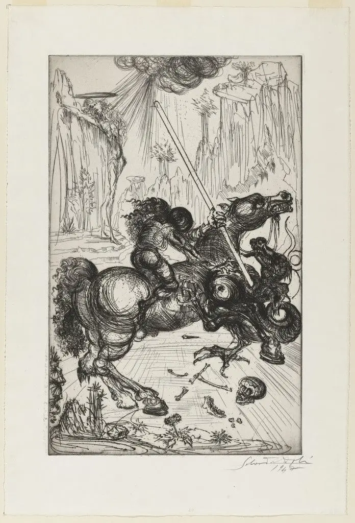 St. George and the Dragon by Salvador Dalí