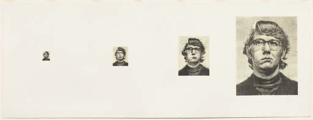 Keith/Four Times by Chuck Close