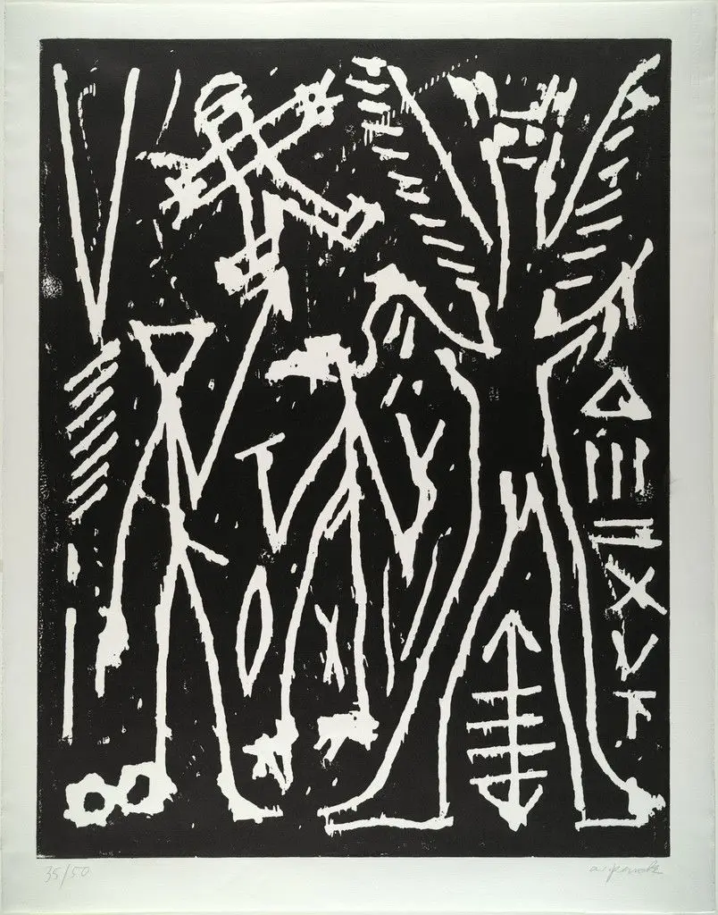 Nachtvision (Nightvision) from Erste Konzentration I (First Concentration I) by A.R. Penck (Ralf Winkler)