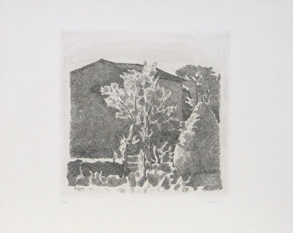 II Poggio al mattino (Hillside in the Morning) by Giorgio Morandi