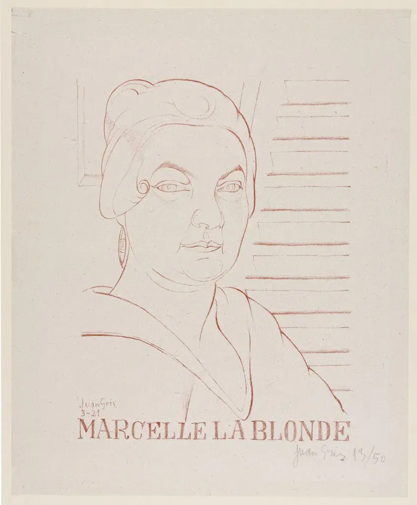 Marcelle the Blonde (Marcelle la Blonde) by Juan Gris