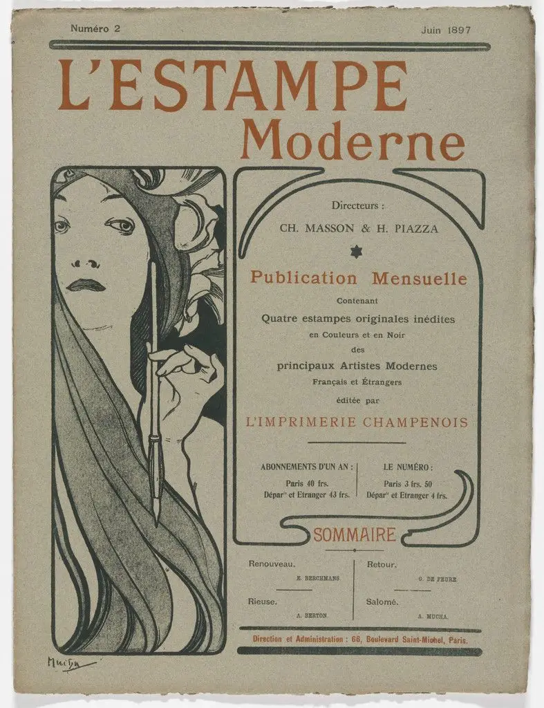 L'Estampe moderne, no. 2 by Armand Berton, Émile Berchmans, Alphonse Mucha, Georges de Feure, Various Artists