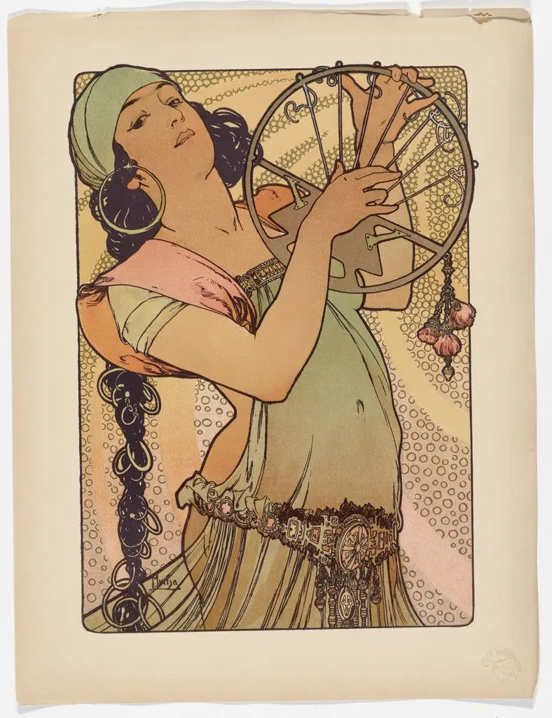 Salomé from L'Estampe moderne, no. 2 by Alphonse Mucha